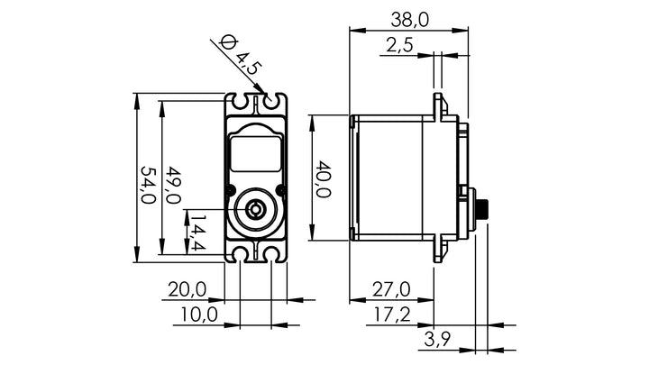 Servo HSB-9381TH (with PAD)