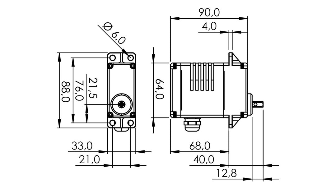 Servo SG33BL-T-24V (Gland Cable w/ IMC26-2007X)